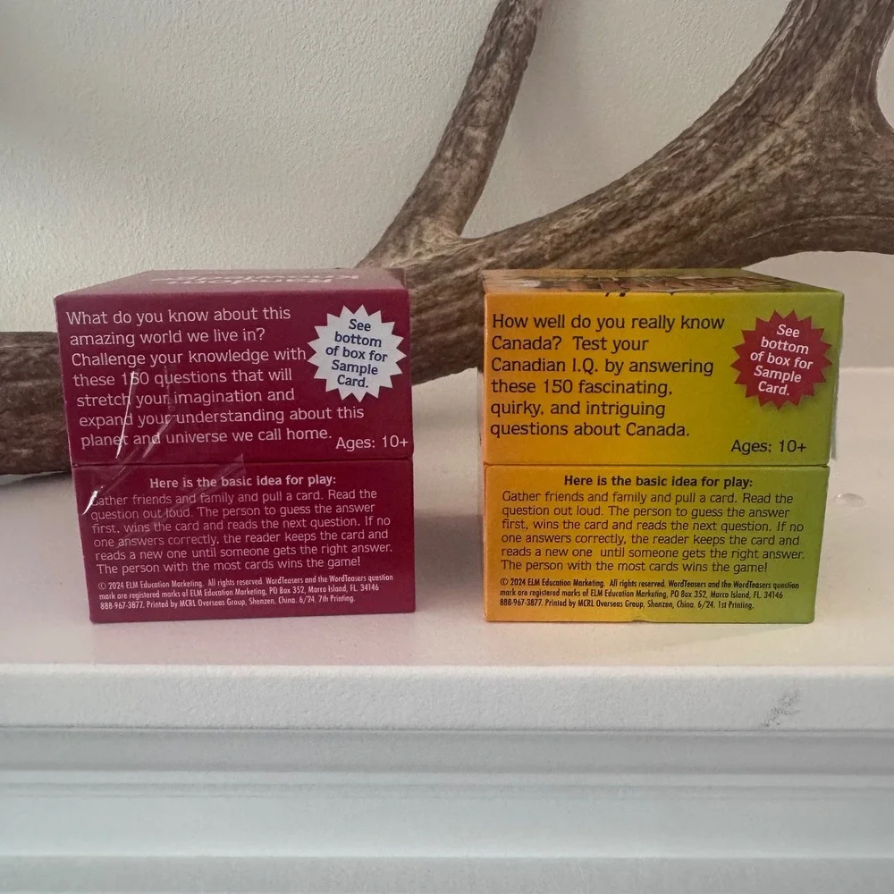 WordTeaser Card Game Set Random Knowledge & Riddle Me This Conversation Starters - Picture 3 of 4